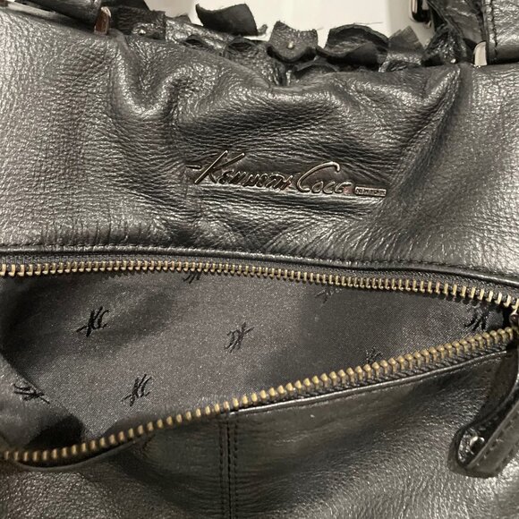 Kenneth Cole Black Bag with Floral Patterns - Picture 12 of 16